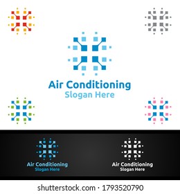 Air Conditioning and Heating Services Logo Design