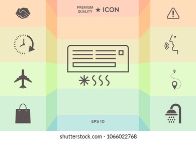 Air conditioning icon 