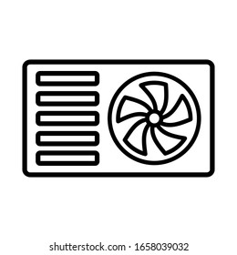 air conditioning icon design vector template