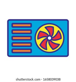 air conditioning icon design vector template