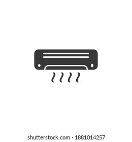 Air conditioning icon design vector template