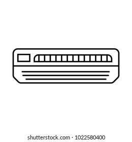 air conditioning icon. Element of home appliances for mobile concept and web apps. Thin line icon for website design and development, app development. Premium icon on white background