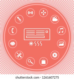 Air conditioning icon . Graphic elements for your design