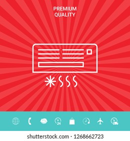Air conditioning icon . Graphic elements for your design