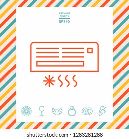 Air conditioning icon . Graphic elements for your design