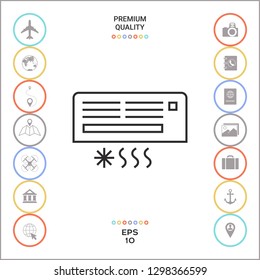 Air conditioning icon . Graphic elements for your design
