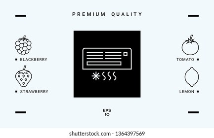 Air conditioning icon . Graphic elements for your design