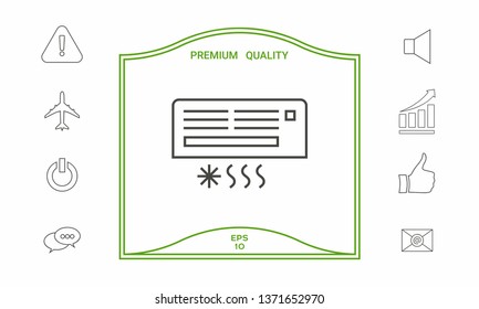 Air conditioning icon . Graphic elements for your design