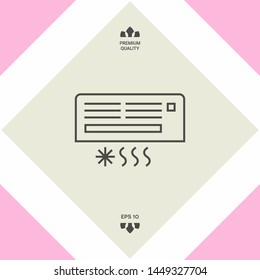 Air conditioning icon . Graphic elements for your design