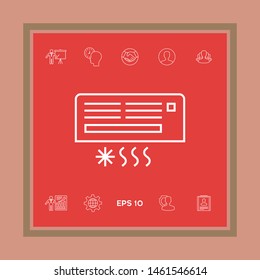 Air conditioning icon . Graphic elements for your design