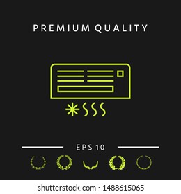Air conditioning icon . Graphic elements for your design