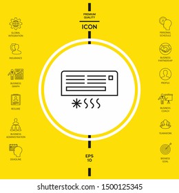 Air conditioning icon . Graphic elements for your design