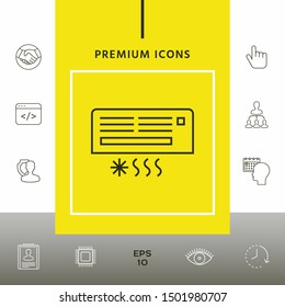 Air conditioning icon . Graphic elements for your design