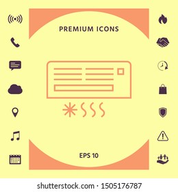 Air conditioning icon . Graphic elements for your design