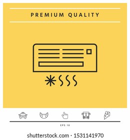 Air conditioning icon . Graphic elements for your design
