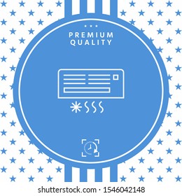 Air conditioning icon . Graphic elements for your design