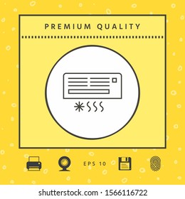 Air conditioning icon . Graphic elements for your design