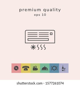 Air conditioning icon . Graphic elements for your design