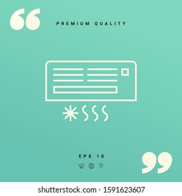 Air conditioning icon . Graphic elements for your design