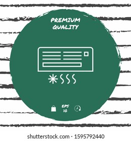 Air conditioning icon . Graphic elements for your design