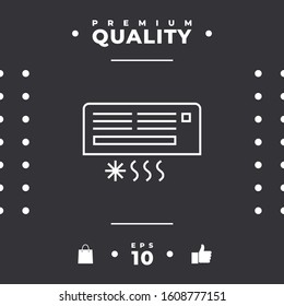 Air conditioning icon . Graphic elements for your design