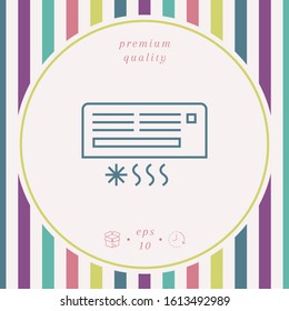 Air conditioning icon . Graphic elements for your design