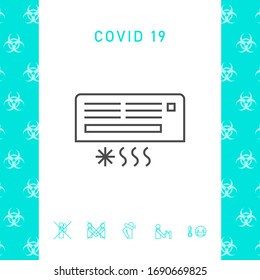 Air conditioning icon . Graphic elements for your design