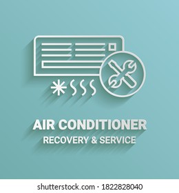 Air conditioning icon . Graphic elements for your design