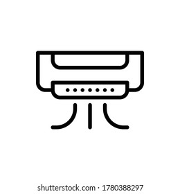 Air Conditioning Icon . Hotel Service Icon Set. Editable Stroke and Pixel Perfect.