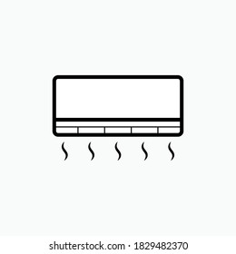 Klimaanlage Symbol. Raumtemperaturkonditioner Symbol - Vektorlogo-Vorlage.
