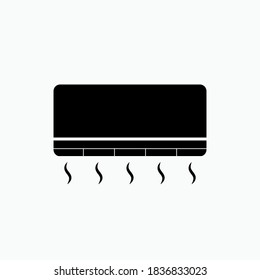Air Conditioning Icon. Room Temperature Conditioner Symbol - Vector Logo Template.
