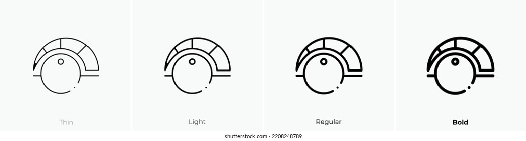 air conditioning icon. Thin, Light Regular And Bold style design isolated on white background