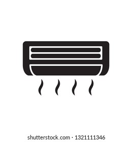 air conditioning icon in trendy flat design 