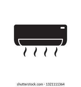air conditioning icon in trendy flat design 