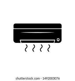 air conditioning icon trendy flat design