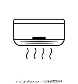 air conditioning icon trendy flat design