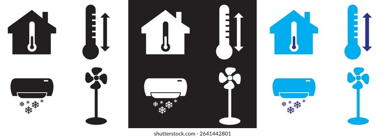 Air conditioning  icon.  Vector for Air conditioner, fan, wind, cooling  air cleaner, climate control etc. Vector for websites, mobile interfaces, presentations, banner, visual branding etc. EPS 10