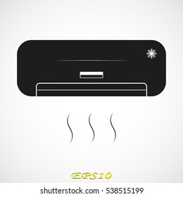 air conditioning, icon, vector illustration EPS 10