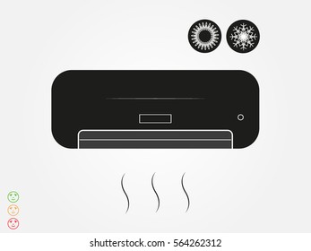 air conditioning, icon, vector illustration eps10