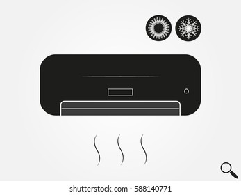 air conditioning, icon, vector illustration eps10