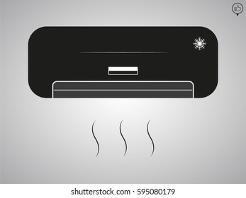 air conditioning, icon, vector illustration eps10