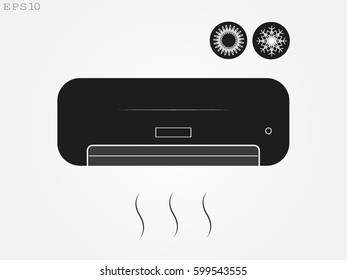 air conditioning, icon, vector illustration eps10