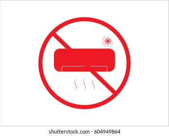 air conditioning, icon, vector illustration eps10