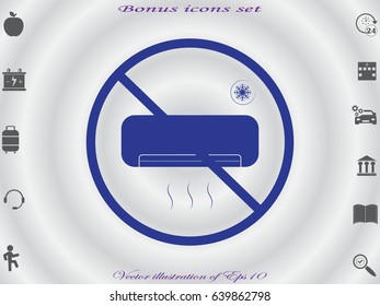 air conditioning, icon, vector illustration eps10
