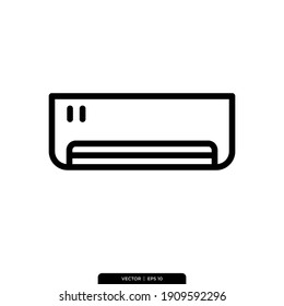 air conditioning icon vector logo template in trendy style