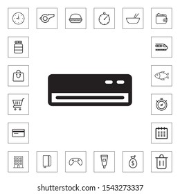 Air conditioning icon for web and mobile