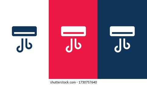 Air conditioning icon for web and mobile