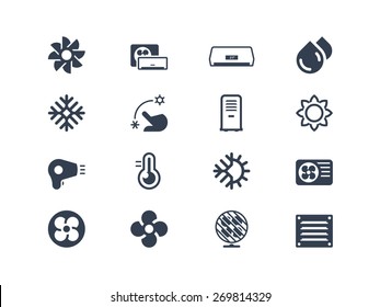 Air conditioning icons