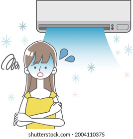 Air conditioning illustration temperature Rough skin