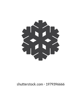 Air conditioning indicator vector icon. filled flat sign for mobile concept and web design. Snowflake glyph icon. Symbol, logo illustration. Vector graphics